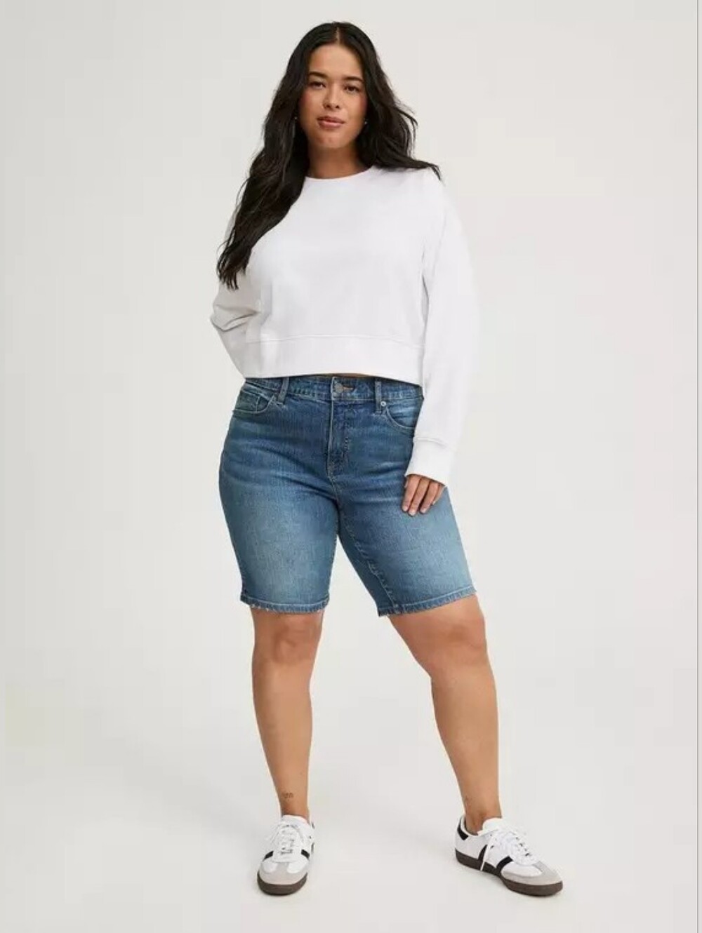 Torrid Perfect High-Rise Vintage Stretch Bermuda Jean Short